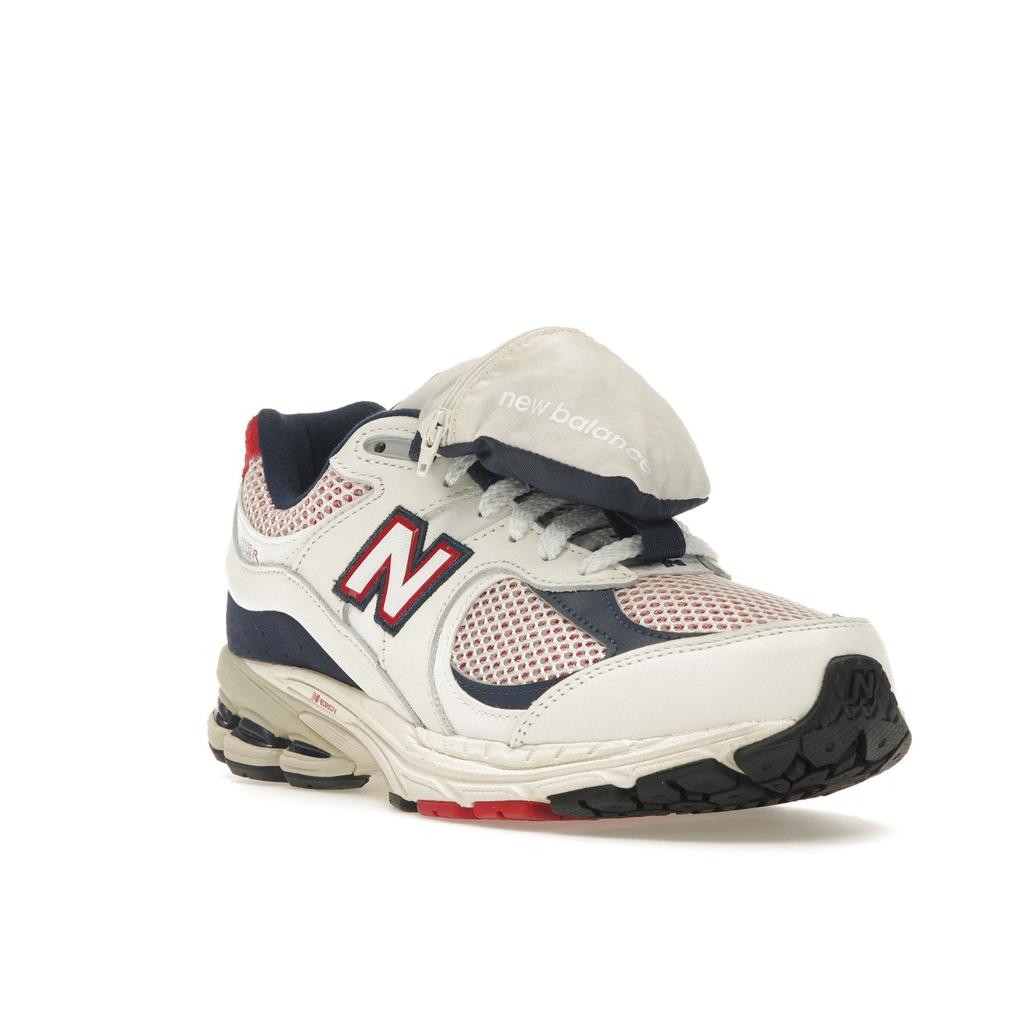 New Balance 2002R Pouch - Navy Red Unisex Sneakers White Sea-Salt Team-Red M2002RVE