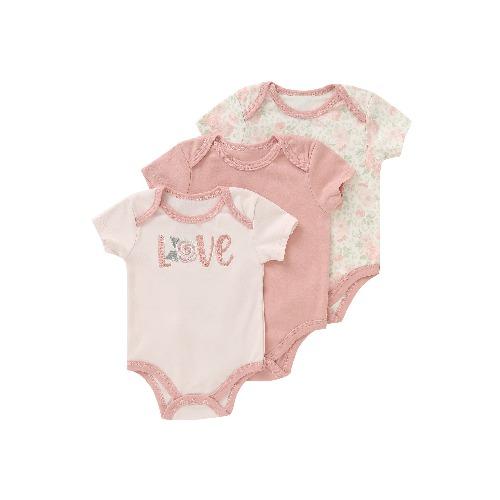 New Three-piece Baby Clothes Fart Clothes Short-sleeved Summer Printed Children's Clothing Baby One-piece Suit