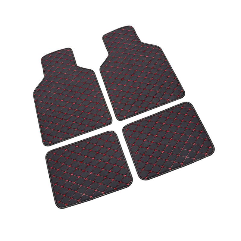 PVC Leather Quilted Car Floor Mats for Right-Hand Drive Vehicles
