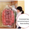 (Nikita) Side Pull Hanging Transparent Vacuum Storage Bag Compression Bag Hook Clothes