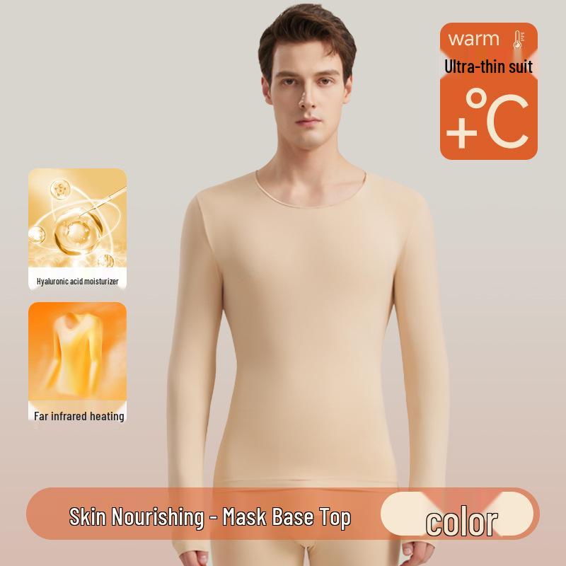 Herren Ultradünnes Warmes Unterwäsche-Set mit Hyaluronsäure Basisschicht für Herbst/Winter