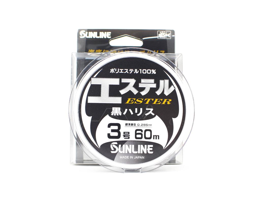Sunline Ester Leader HG Black 60m #3 12lb 0.285mm (6979)
