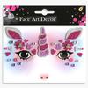 Halloween Christmas Diamond Animal Face Stickers Festival Party Stage Makeup Role Play Sparkling Diamond Mask Stickers
