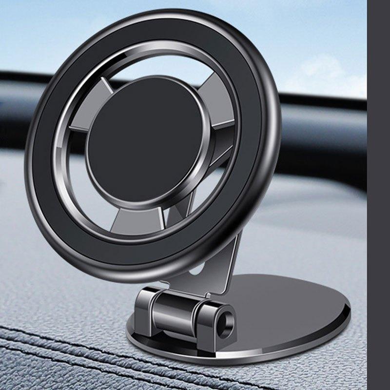 Car Mounted Magnetic Phone Holder, Foldable Magnetic Navigation Fixed Bracket On Dashboard