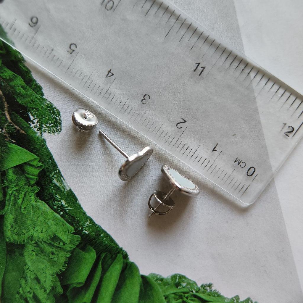 Серебряные серьги с натуральным перламутром (2191636)