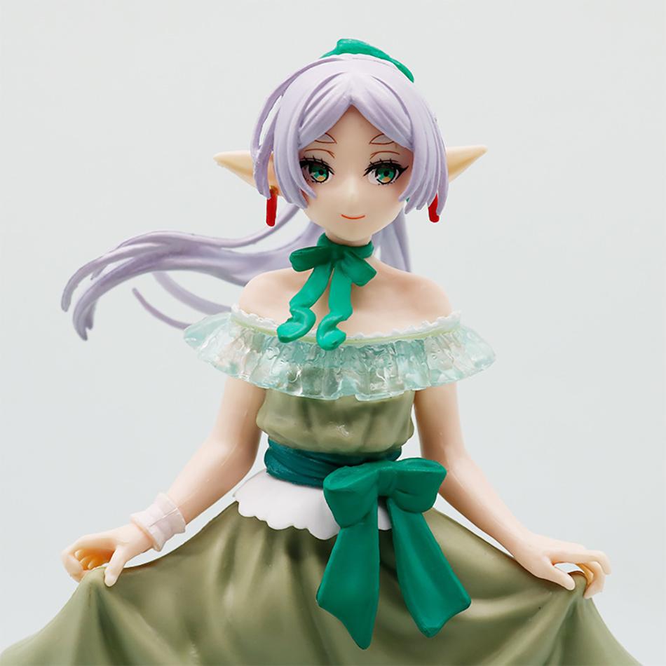 Frieren:Beyond Journey's End Figure Sousou No Frieren Full Dress Action Elf Figures PVC Anime Ornament Model Collection Toy