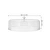 Transparent Large Plastic Cake Dome 11Inch Round Clear Cake Cover Lid Food Display Cloche Pastry Serving Cover Freshness