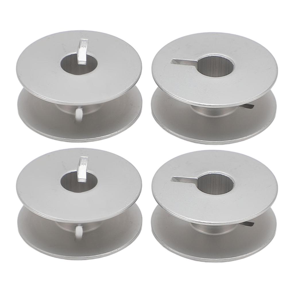 Sewing Bobbins 55623A Oxidized Slotted White Color Aluminum Sewing Machine Bobbins