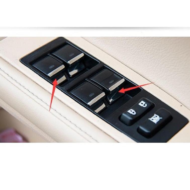 Silver ABS Window Lift Panel Switch Button Trim For Lexus ES250 300h 350 2012-17