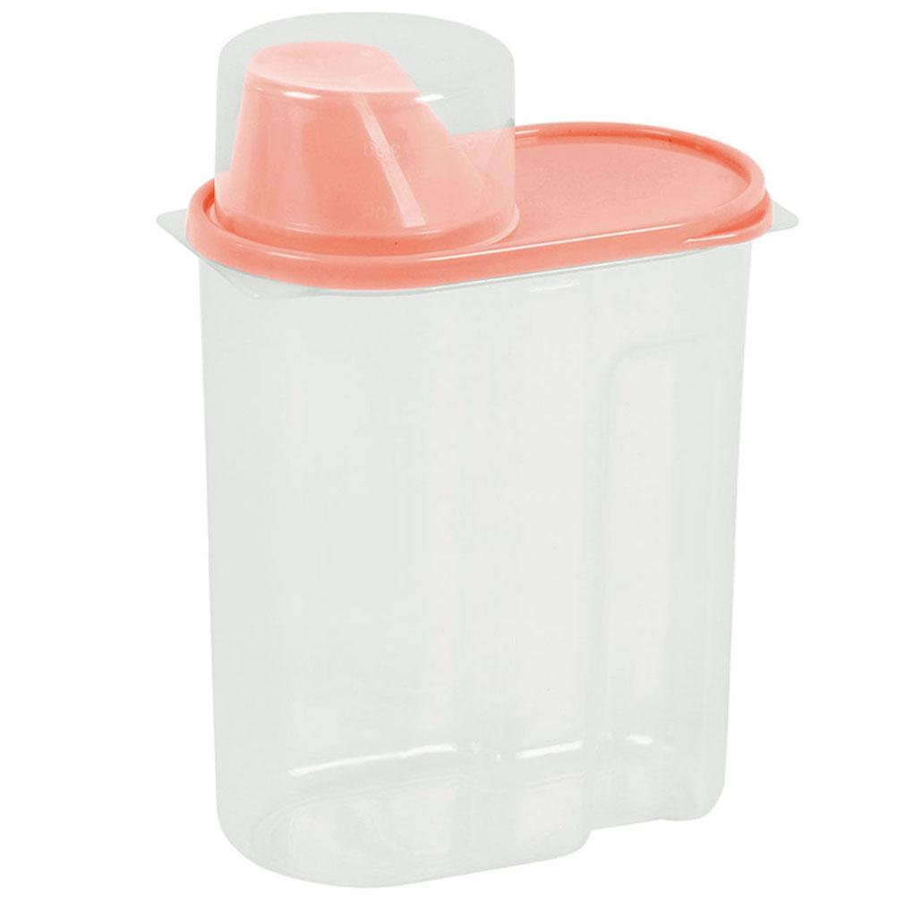 2.5L Plastic Food Storage Box Airtight Container With Pour Lids Kitchen