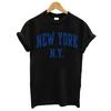 Women T Shirt 2025 New York Graphic Print Fashion 90S T-Shirt Female Clothing Short Sleeve Kawaii Tops Clothes Lady Tees Tshirt