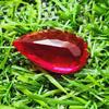 6.65 Ct Heated Ceylon Red Ruby Pear Cut Faceted Loose Gemstone