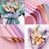 20Pcs Two-Sided Colored Flower Wrappers Waterproof Bouquet Packaging Ideal 58*58Cm Diy Gift Wrapping Paper Flower Decoration