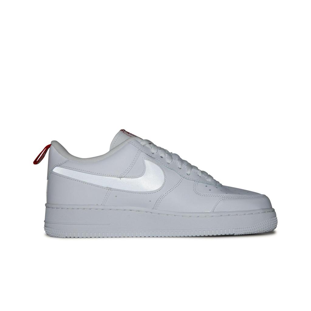 Nike Air Force 1 Low 'Cut Out Swoosh - White' (Unisex) White / University Red Skateboard Shoes DO6709 100