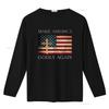 Make America Godly Again American Flag Cross Jesus T Shirt vintage Washed fashion streetwear Slightly homme Breathable