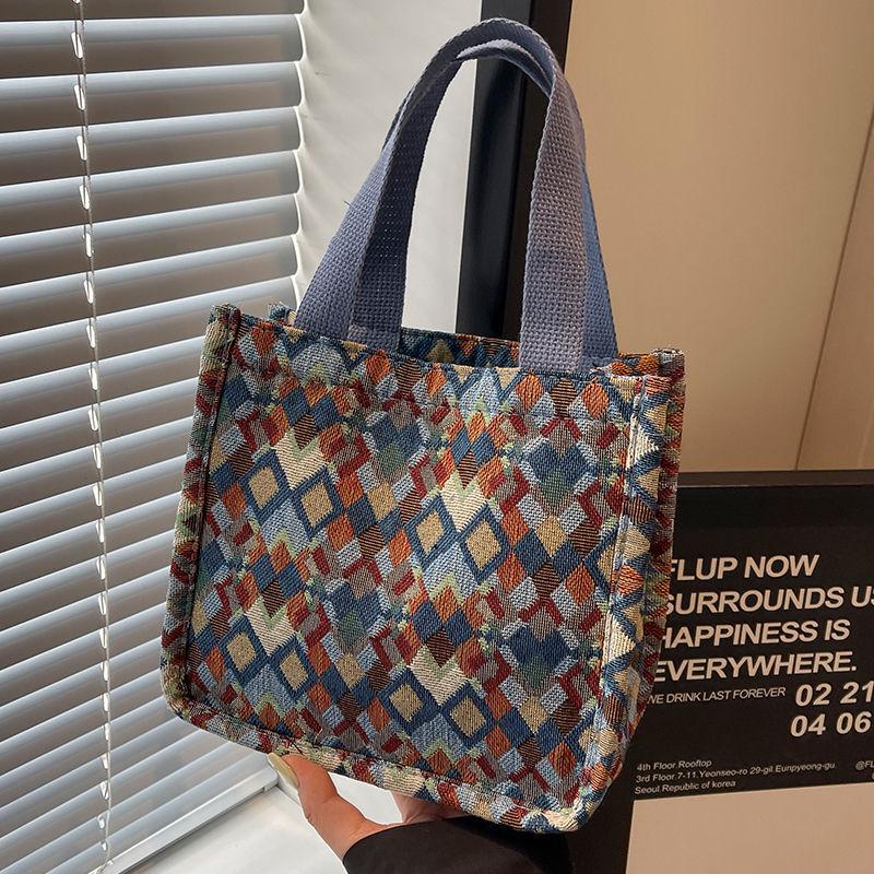 2025 Женская универсальная холщовая сумка-тоут большой вместимости