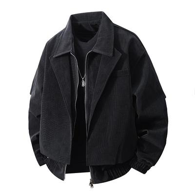 Autumn and Winter New High-end Plaid Fabric Invisible Skin Texture Plaid Texture Design Couple Fake Two-piece Jacket for Men