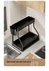 Cabinet R-Type Pull-Out Multi-Layer Kitchen Storage Rack for Under-Sink or Seasoning Organization