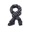 Korean Retro Plaid Cotton Linen Scarf - Double-Sided, Versatile Neck Warmer for Men & Women, Autumn/Winter