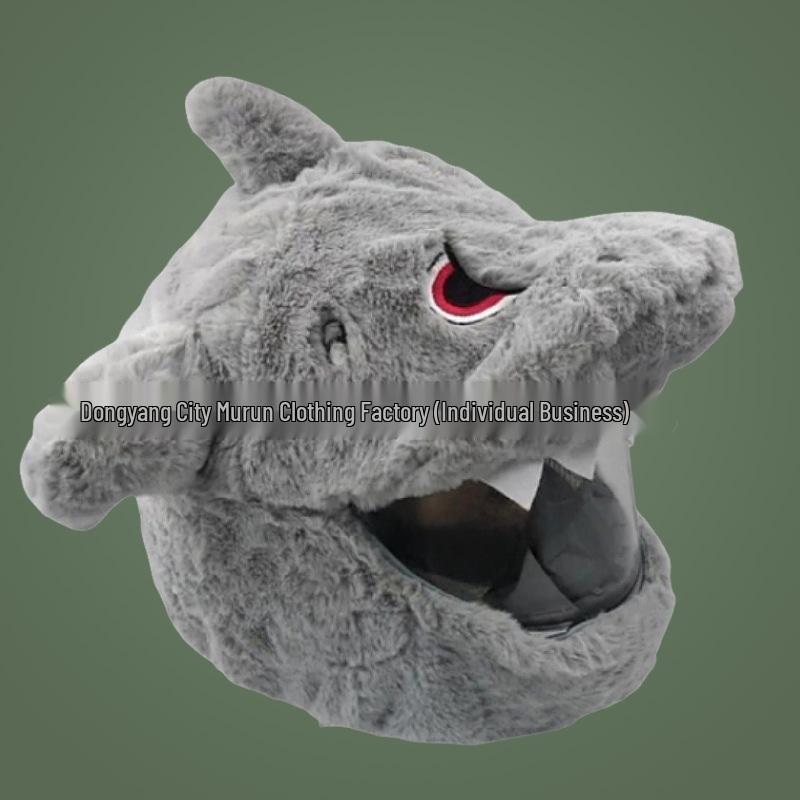 Motorcycle Helmet Decoration: Cartoon Rabbit, Toothless, Pumpkin Head Covers
