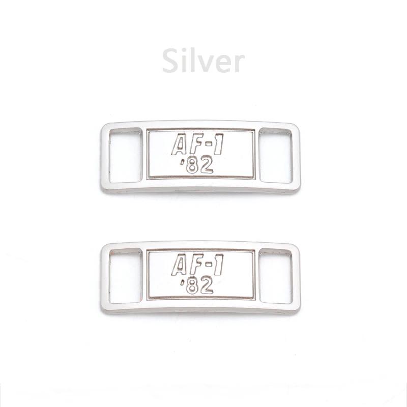 NEW AF1 Diamond Shoe Charms Fashion Laces Buckle Quality Metal Shoelaces Decoration Chapa Air Force Shoes One  Accessories 1Pair