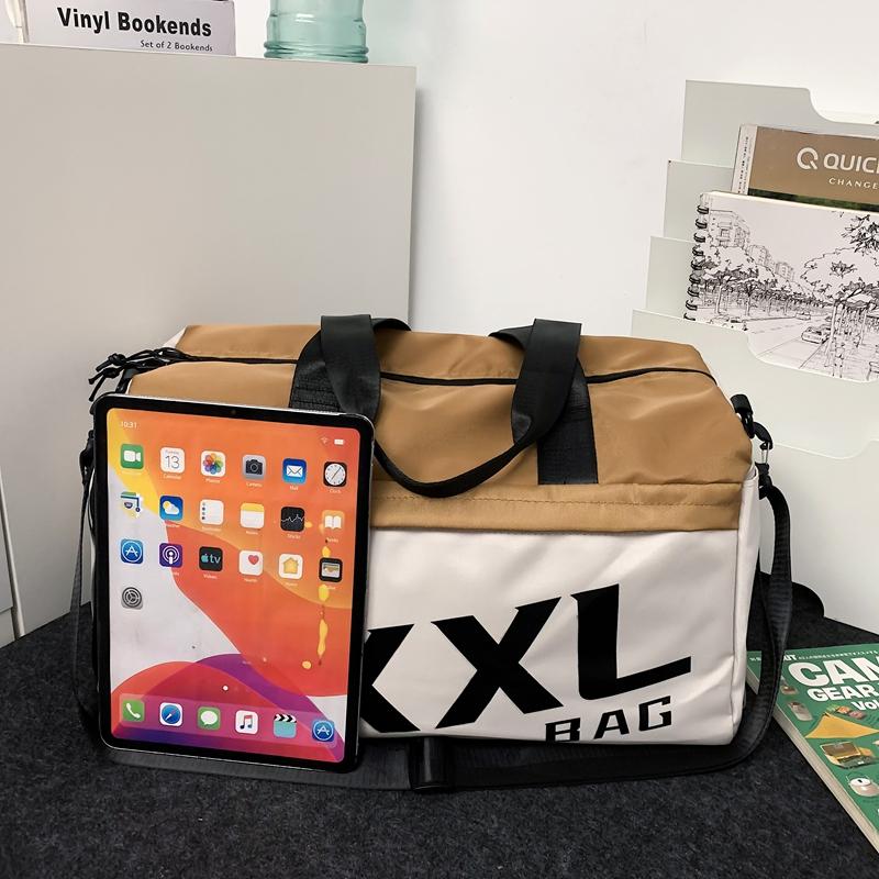 Cestovní taška na krátké vzdálenosti Velkokapacitní obchodní kabelka crossbody Fitness taška Sportovní taška se samostatnou suchou a mokrou přihrádkou Taška na jógu