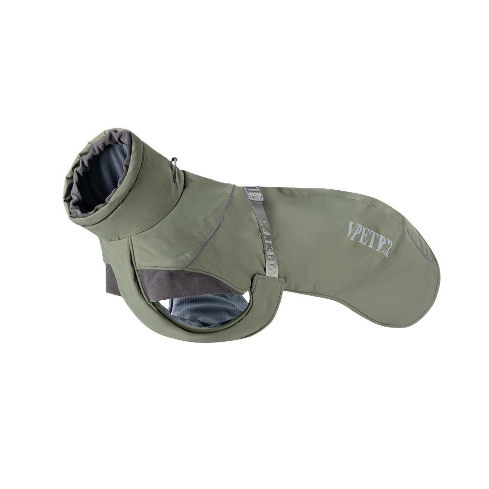 

Medium Large Dog Outdoor Jacket Warm and Thickened Dog Clothes Winter Clothing High-necked Reflective Vest Clothing Autumn and Winter New Products XL