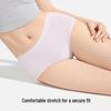 SecretWorld Women's High-Waist Pure Cotton Antibacterial Briefs