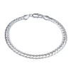 5mm Cross Chain Ins Style Personalized Silver-Plated Bracelet - European & American Trending Fashion Accessory