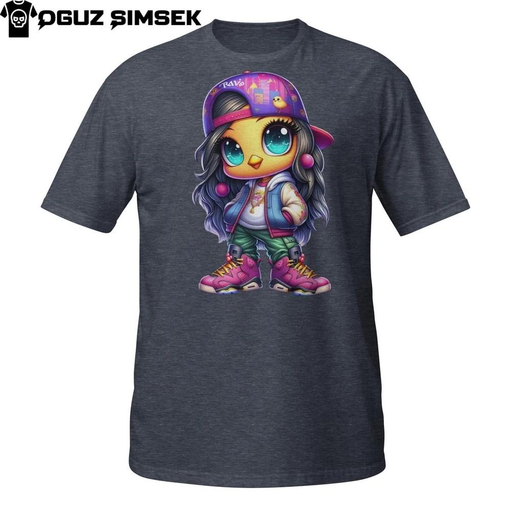 

Cool Cartoon Girl T-Shirt – Hip Hop Streetwear Character Graphic Tee 4XL