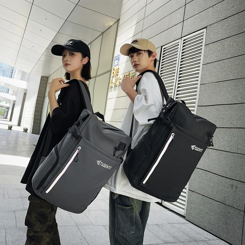 Schoolbag Korean Version Fashion Badminton Bag Backpack Men and Women Large Capacity Shoulder Portable Tennis Bag Training Sports Bag Waterproof