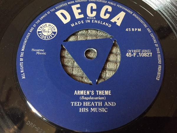 

7inch Record TED HEATH & HIS MUSIC - Armen s Theme 45F10827 Decca 1957 UK Jazz Used