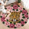 Feltanimals Round Area Rug,Carpet Rug for Living Room Bedroom Sofa Playroom Decor,Non-slip Floor Mat
