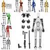 3d Printed Lucky Articulated Doll Toy For Emotional Visual And Intellectual Development Red With 3 Hand Types And 4 Weapons