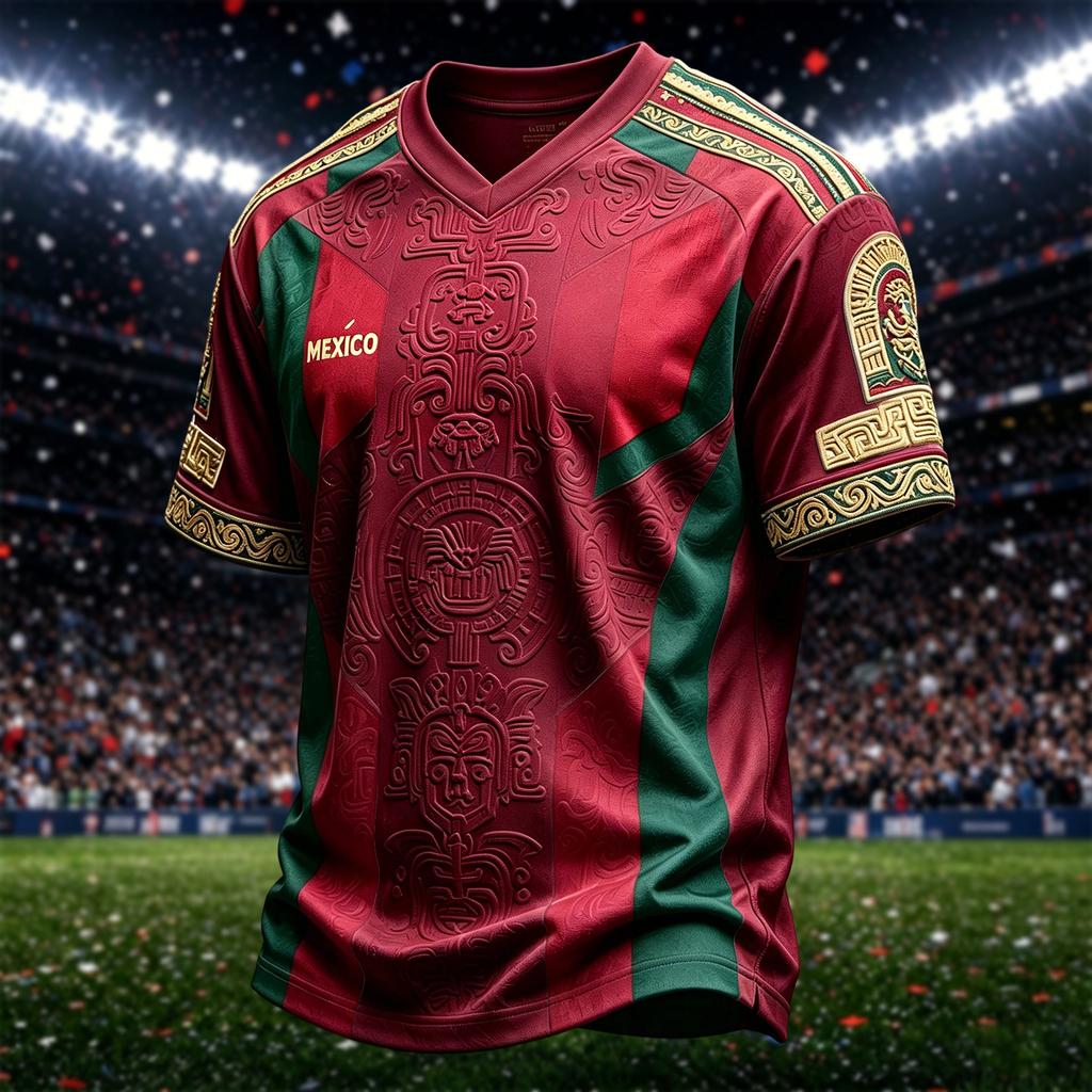Men's Casual Short Sleeve Tee with Mexico Graphic Print, Lightweight and Breathable Neck for Summer