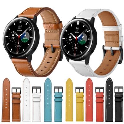 For Samsung Galaxy Watch 3 45mm Leather Watch Band