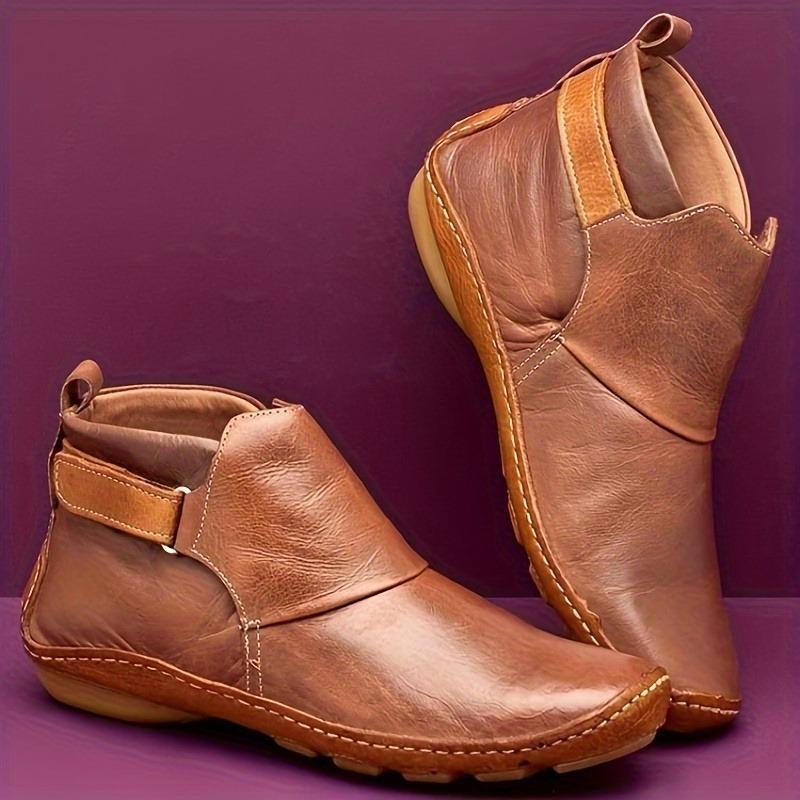Stivaletti da Donna Verdi Sintetici Taglie Forti | Cinturini Regolabili in Velcro, Zip Laterale, Suola Rialzata, Punta Tonda, Stivali Casual per Tutte le Stagioni