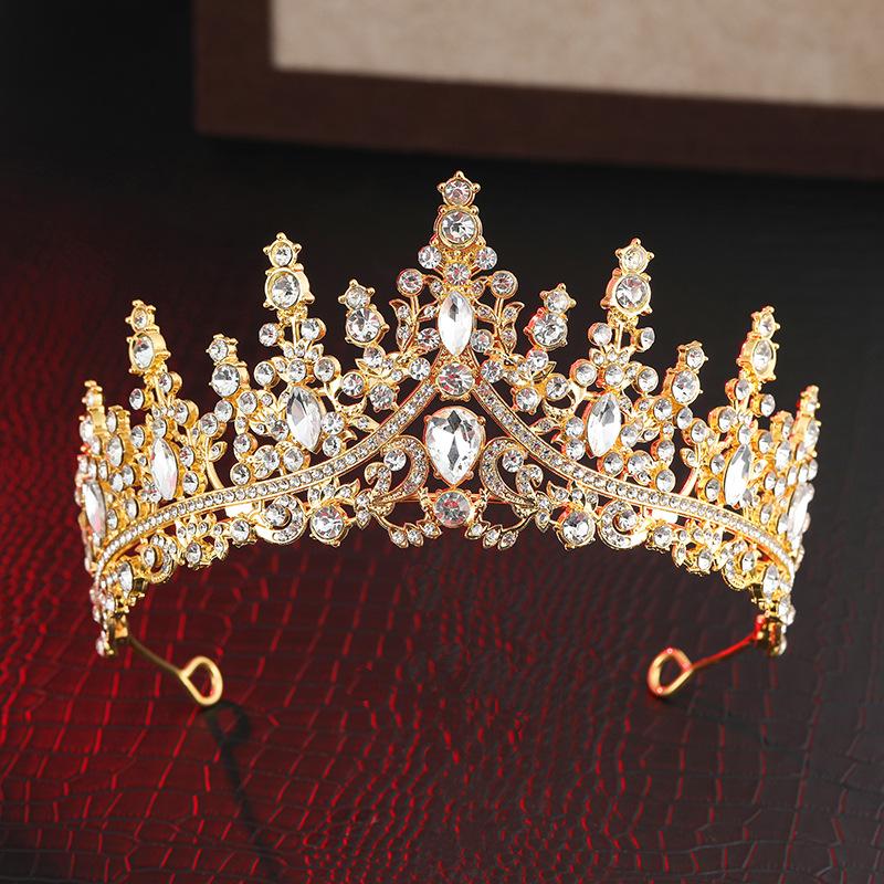 Bridal Crown Luxury Full Diamond Wedding Dress Accessories Wedding Headgear Birthday Party Crown Hair Accessories