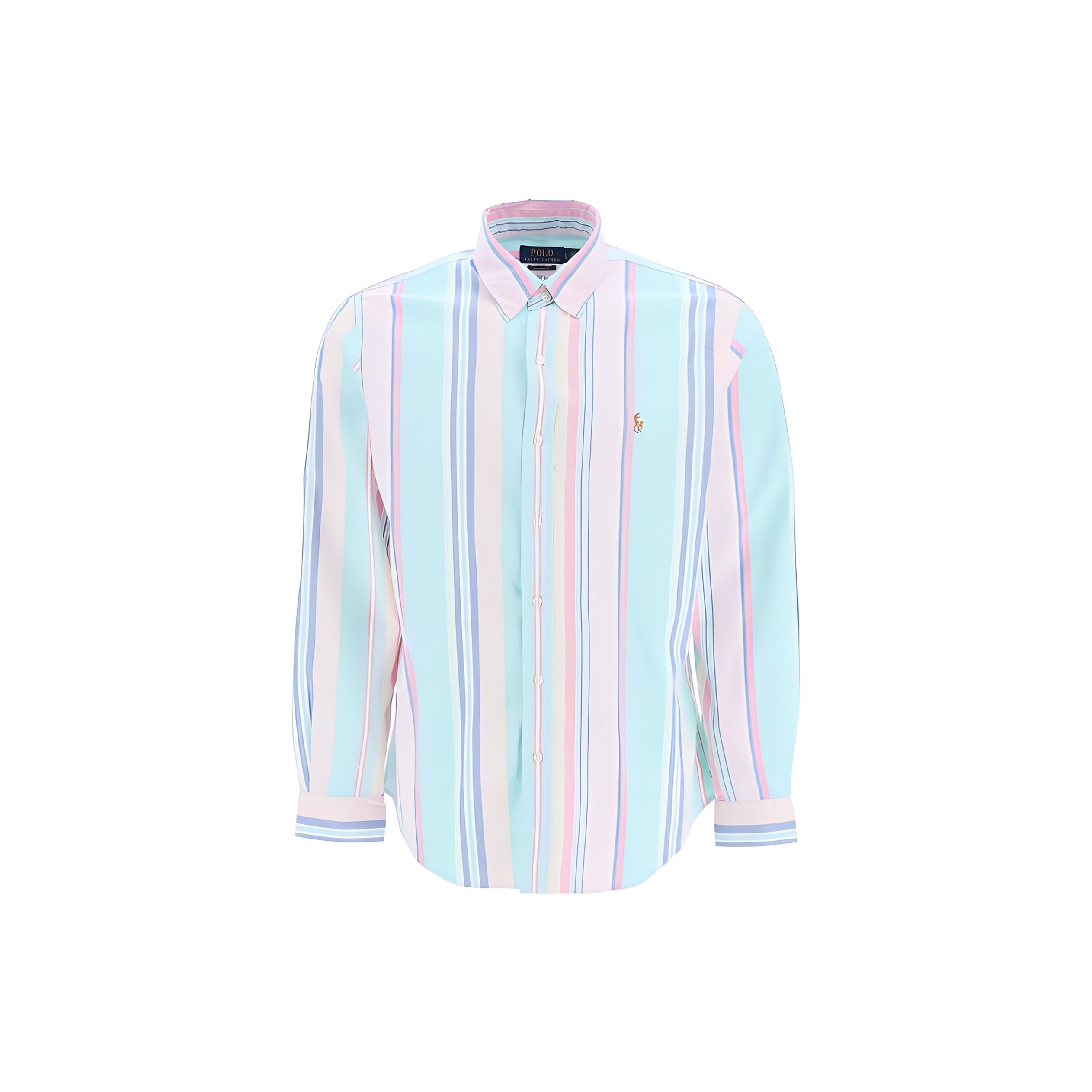 

Polo Ralph Lauren Рубашка мужская однотонная в полоску с длинным рукавом Синий 710906611-001 S