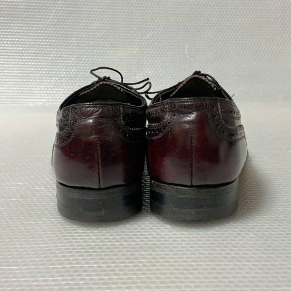70er 1978 Vintage Florsheim Größe 10D 27.0 28.0cm Full Brogue Kleiderschuhe Braun(GEBRAUCHT)
