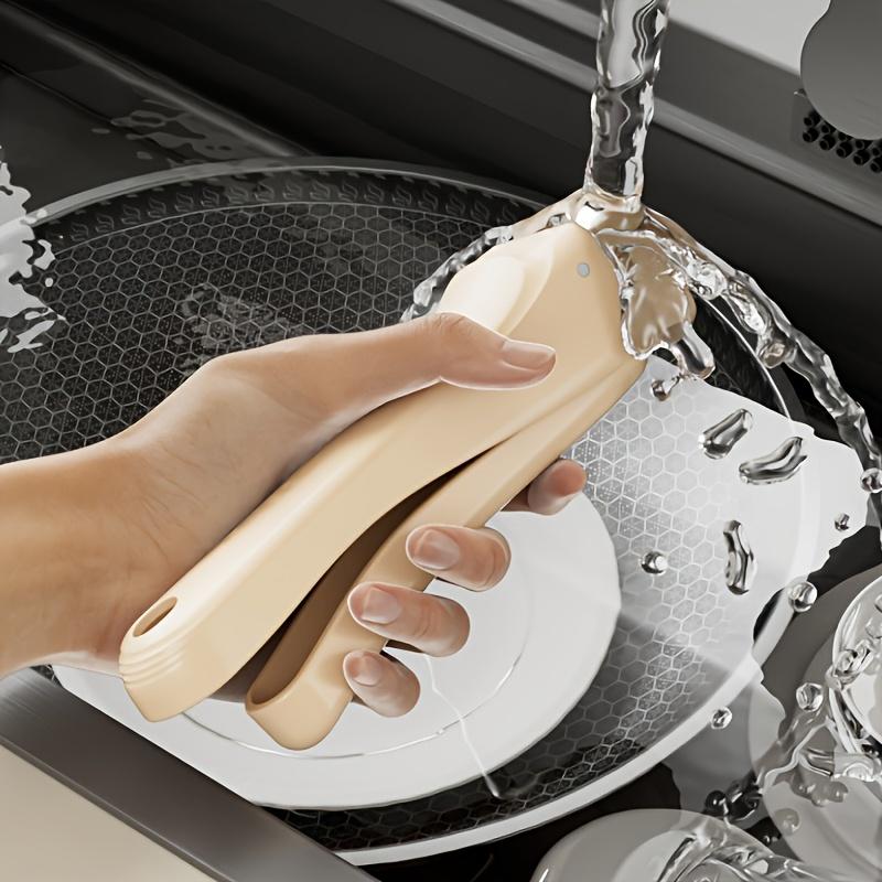 1-Pack White Heat-Resistant Non-Slip Dish Clips - Heavy-Duty ABS One-Hand Release Lever for Lifting Hot Plates, Bowls, Pots