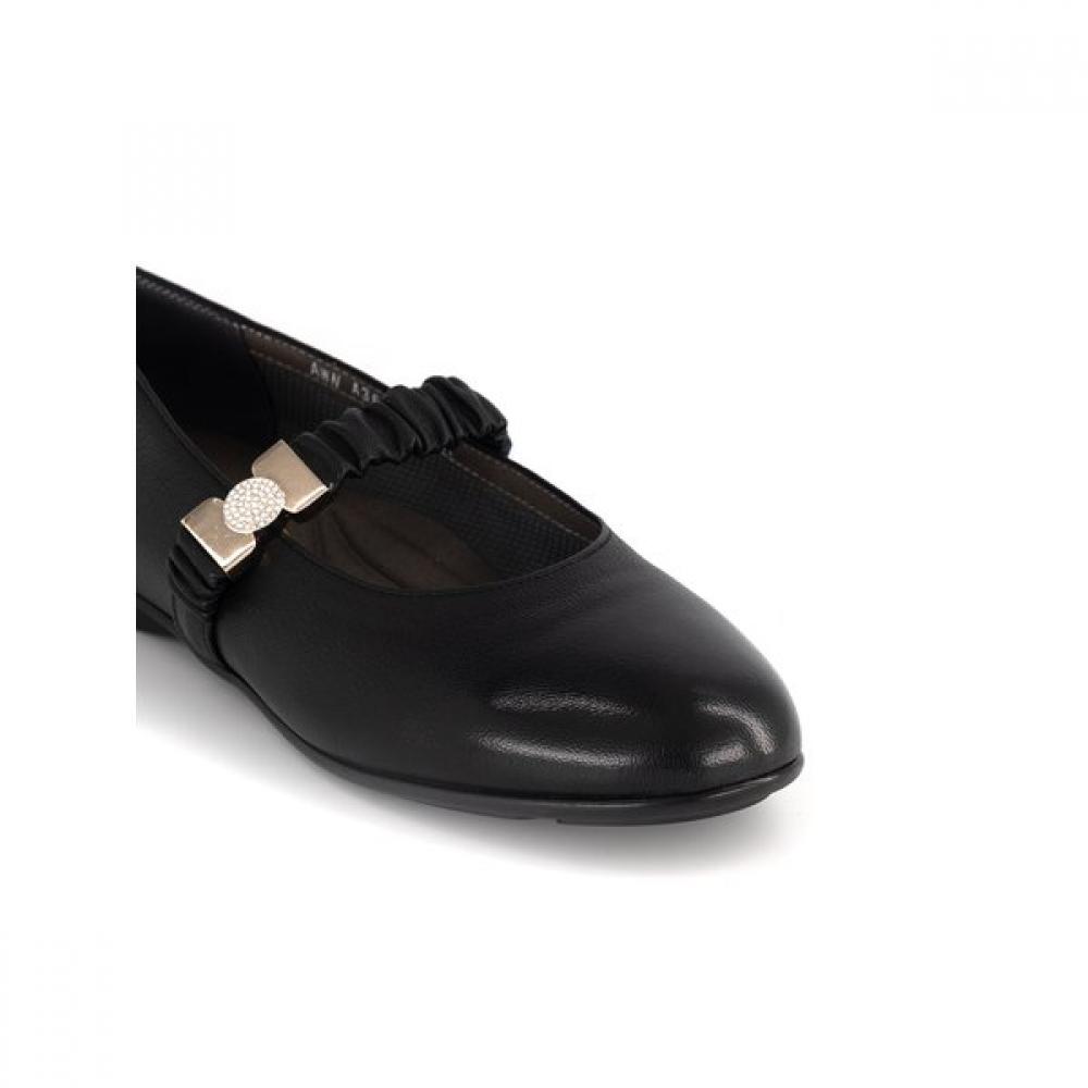 VAINER Black Women S Comfort Mary Jane Flat A368e