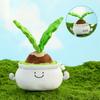 Office Cute Cartoon Green Plant Potted Plush Doll Car Meaning Holiday Gift Doll