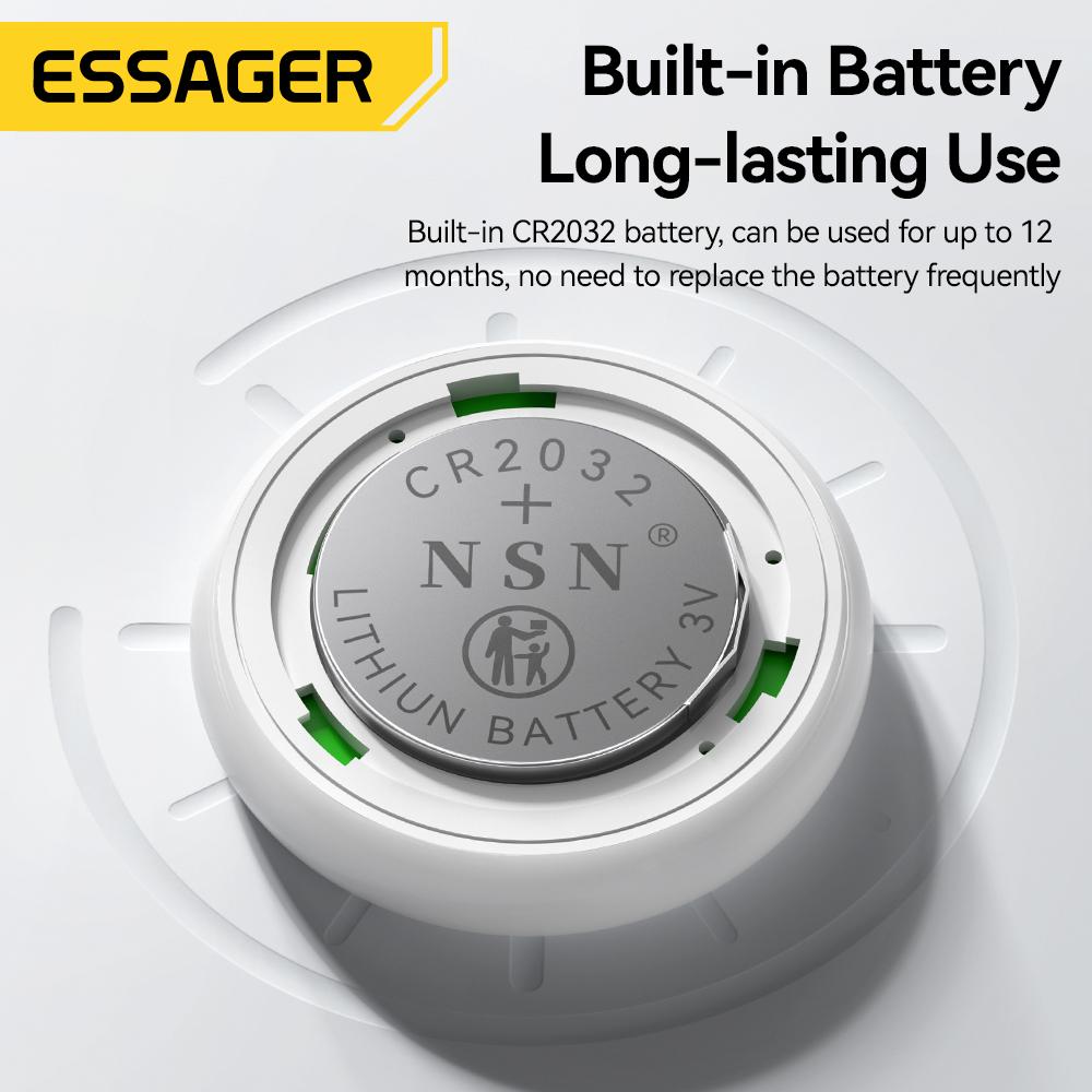 Essager Works with Apple Find My Smart Tag - Bluetooth GPS Tracker for Keys, Luggage & Pets, MFi Certified Anti-lost Finder Device for iOS