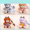 Animal Plush Teddy Bear Pendant With Short Pile Fabric For Girls And Collectors