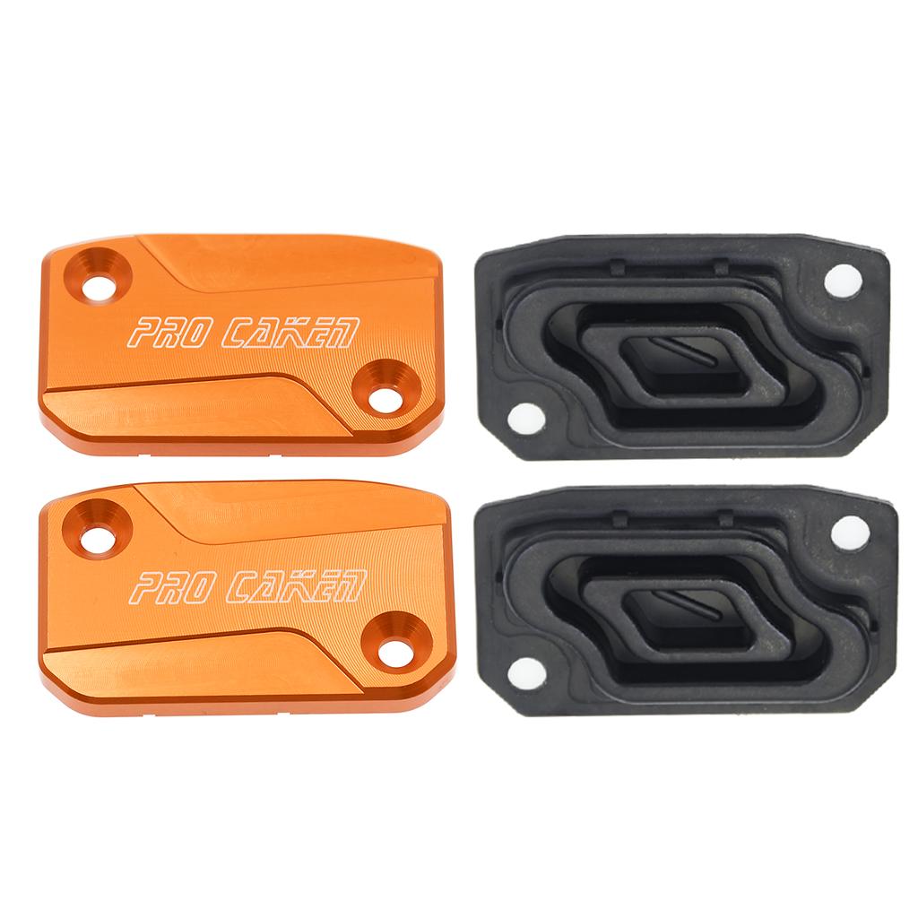 CNC Front Brake & Clutch Fluid Reservoir Cover Cap For KTM 125 150 200 250 300 350 450 500 EXC EXCF SX SXF XCF XCW TPI Six Days