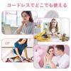 Tanosimi Cordless Hair Iron with Heat Burn 3 Temperature Settings Mini Perfect for Business and Unisex Gift Brush, Prevention, (160/180/200), 6400mAh,