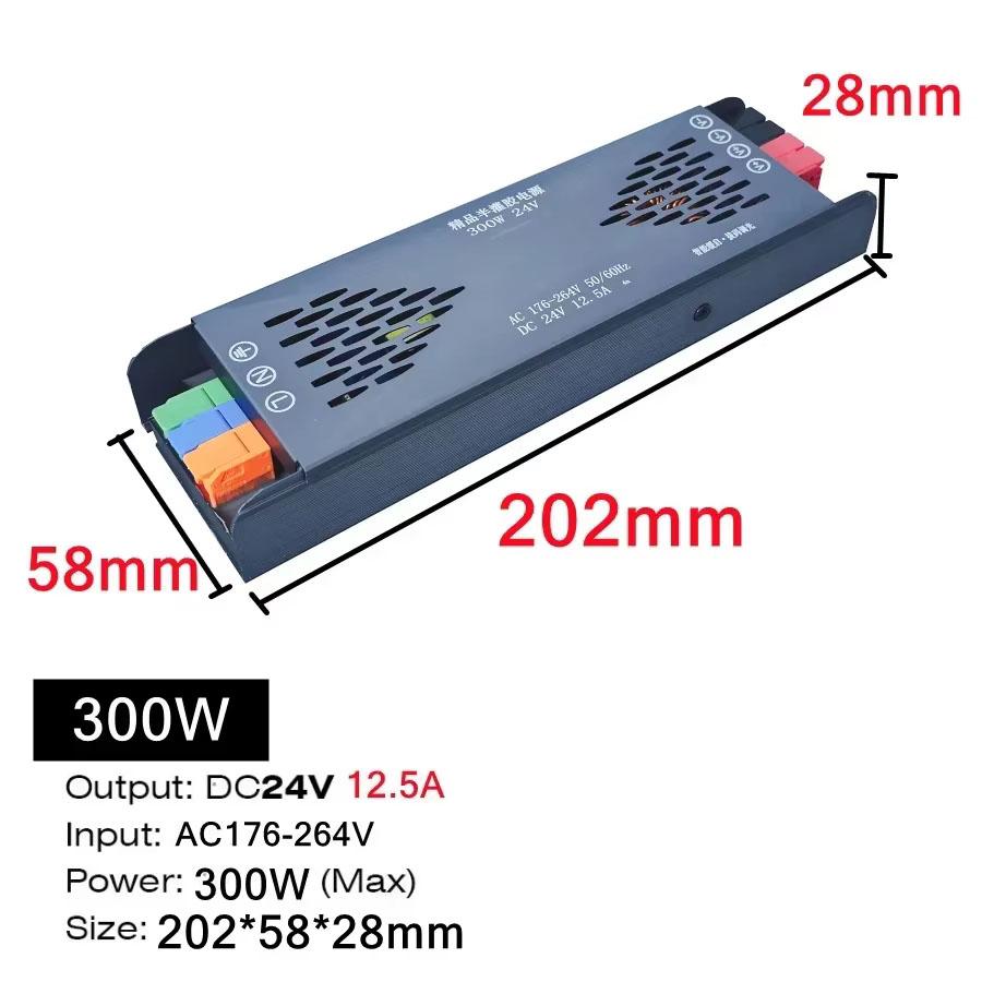Spínaný napájecí zdroj AC 220V Na DC12V 24V Transformátory pro plnění lepidlem pro domácnost Stmívání světelných pásů 100W 200W 300W 400W