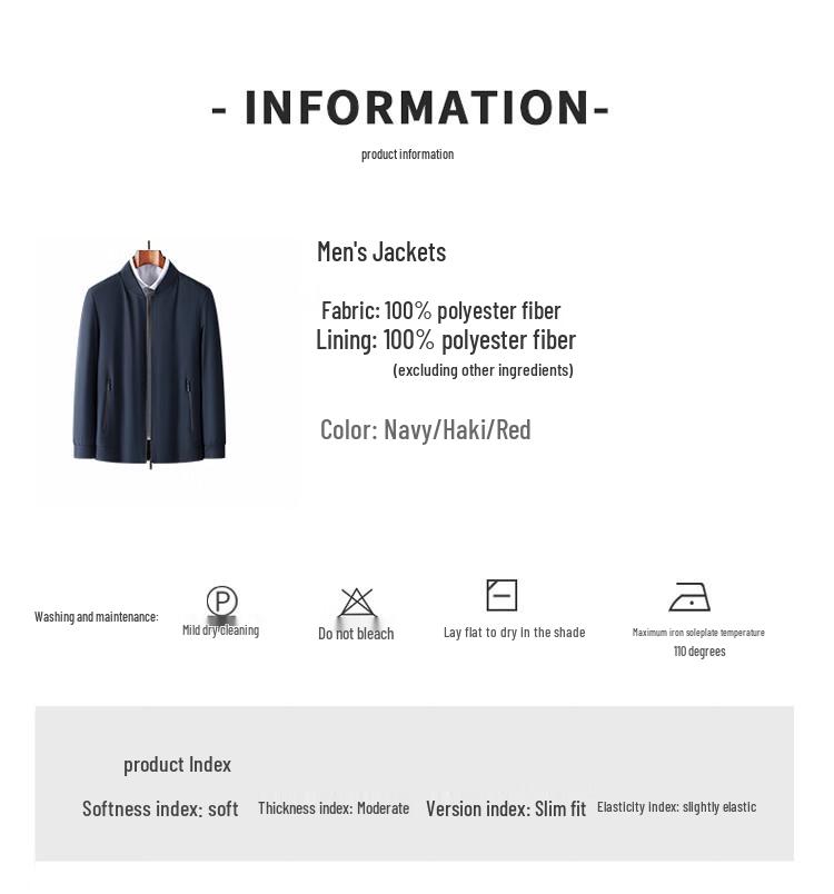 Hengyuanxiang Herren Baseballkragen Freizeitjacke