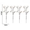 4-20PCS Artificial Holly Berry Stem Christmas White Berries Branches DIY Xmas Tree Ornament Wedding Home Party Fake Flower Decor